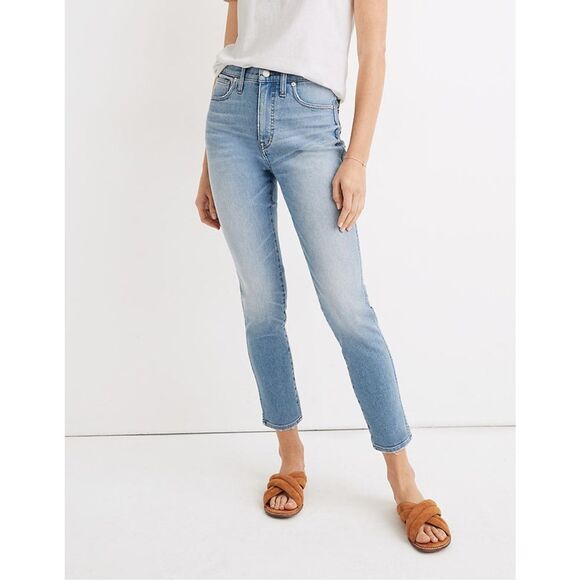 ❤️ Madewell 10" High-Rise Skinny Crop Jeans in Horne Wash - Size 24 - Picture 1 of 14